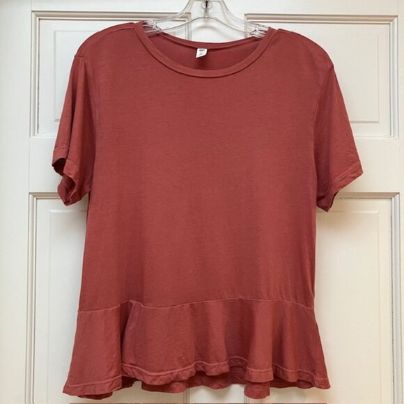 BP Red Peplum short sleeved top size XS - Picture 1 of 6